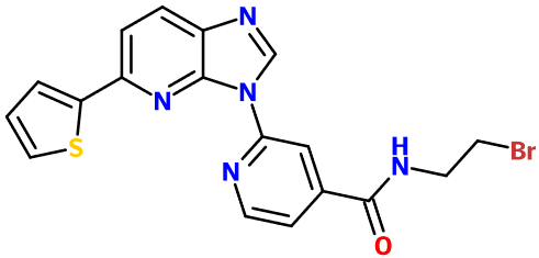 (image for) MC004698 N-(2-Bromoethyl)-2-[5-(thiophen-2-yl)-3H-imidazo[4,5-b]pyridin-3-yl]pyridine-4-carboxamide